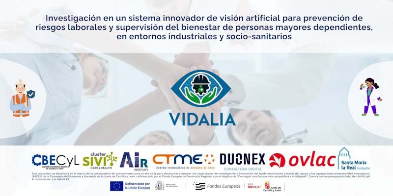 Proyecto VIDALIA: Investigación en un sistema innovador de visión artificial para prevención de riesgos laborales y supervisión del bienestar de personas mayores dependientes, en entornos industriales y socio-sanitarios